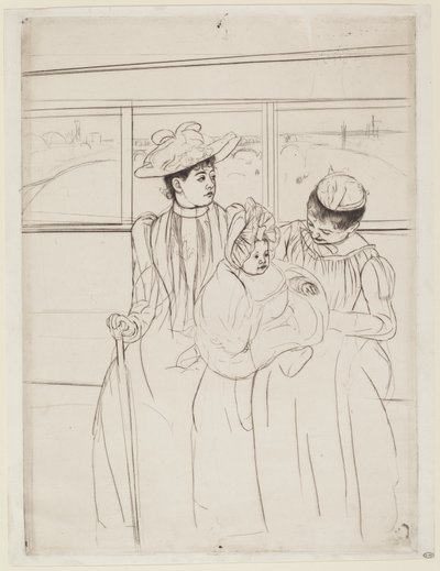 V Omnibusu, 1890-1891. od Mary Cassatt