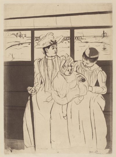 V Omnibusu, 1890-1891. od Mary Cassatt