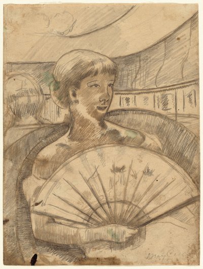 V opeře č. 3 [recto], 1880. od Mary Cassatt