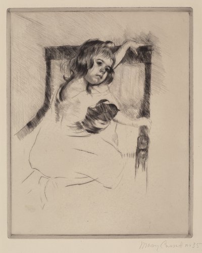 klečení v křesle, c. 1903. od Mary Cassatt