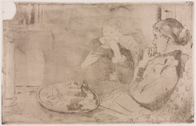 Lydia a její matka u čaje, c. 1880. od Mary Cassatt