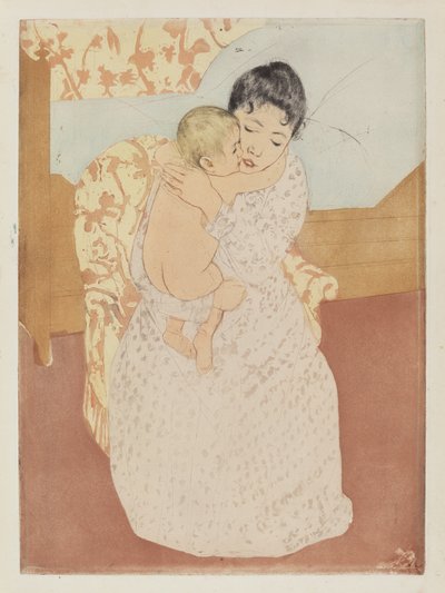 Mateřské pohlazení od Mary Cassatt