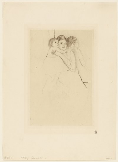 Matka Berthe drží své dítě od Mary Cassatt