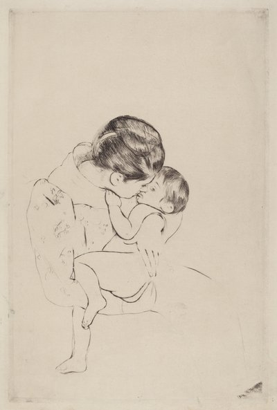 Matčin polibek, 1890-1891. od Mary Cassatt