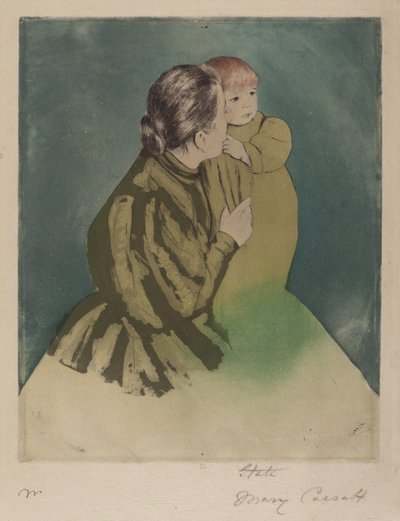 Rolnická matka a dítě od Mary Cassatt