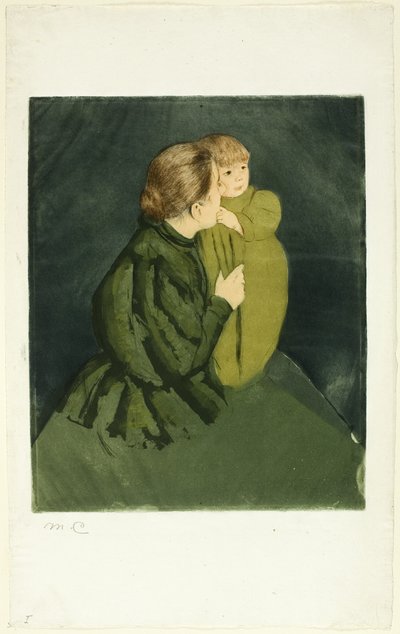 Rolnická matka a dítě od Mary Cassatt