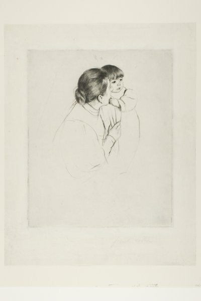Rolnická matka a dítě od Mary Cassatt