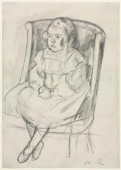 Simone Sedící, c. 1903. od Mary Cassatt