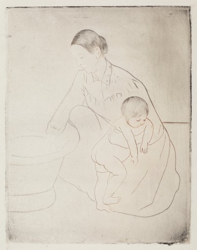 The Bath, 1890-1891. od Mary Cassatt