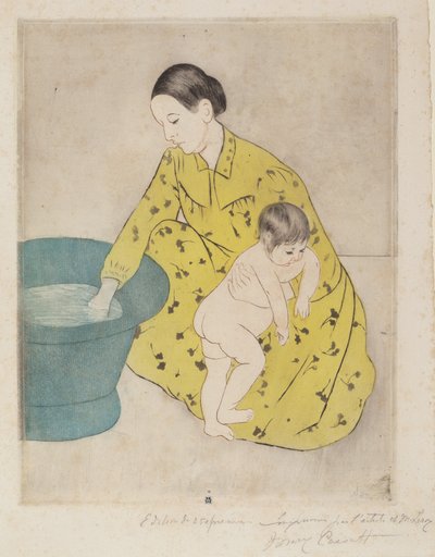 The Bath, 1890-1891. od Mary Cassatt