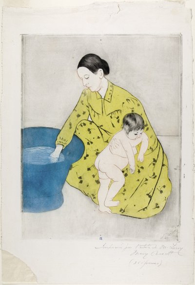 The Bath, 1890-91 od Mary Cassatt