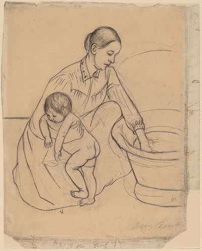 The Bath [recto], 1890-1891. od Mary Cassatt