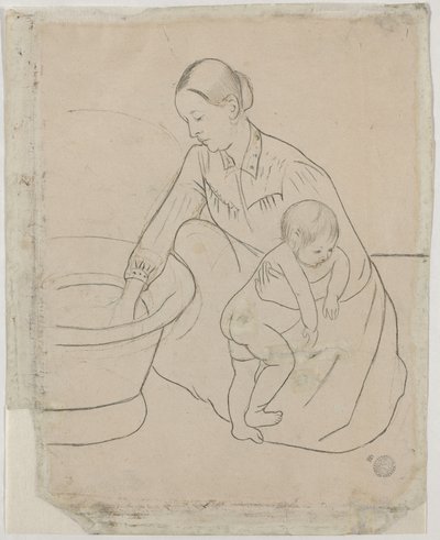 The Bath [verso] od Mary Cassatt