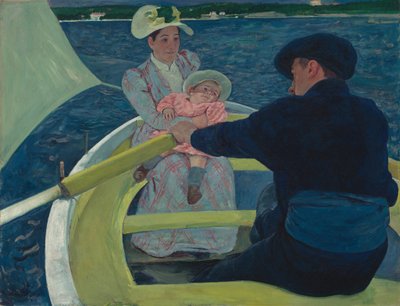 Společnost na lodi od Mary Cassatt