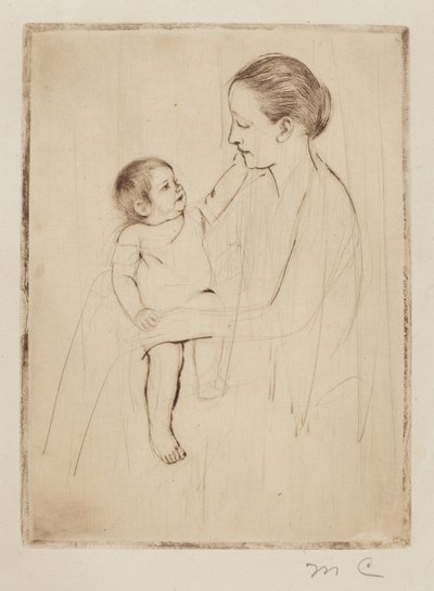 Pohlazení, c. 1891. od Mary Cassatt