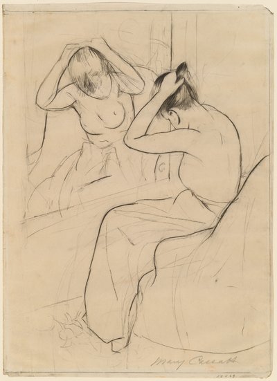 Účes, 1891. od Mary Cassatt