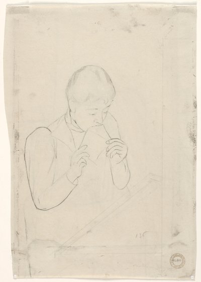Dopis verso, 1890-1891. od Mary Cassatt