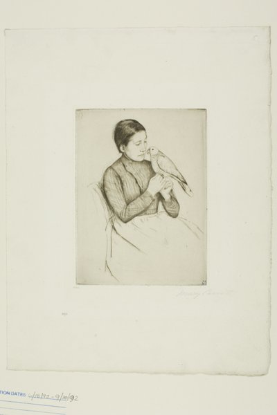 Papoušek od Mary Cassatt