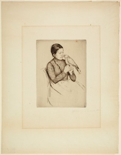 Papoušek od Mary Cassatt
