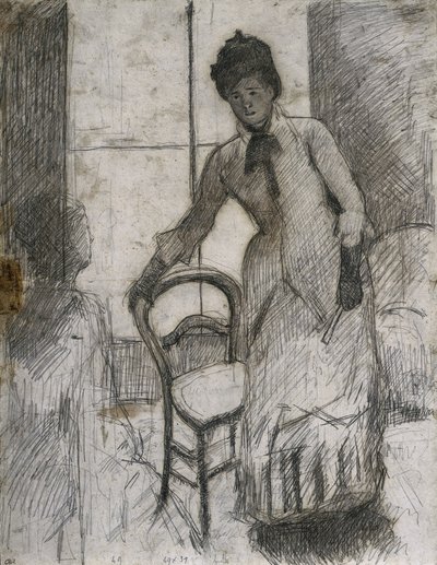 Návštěvník recto, c. 1881. od Mary Cassatt