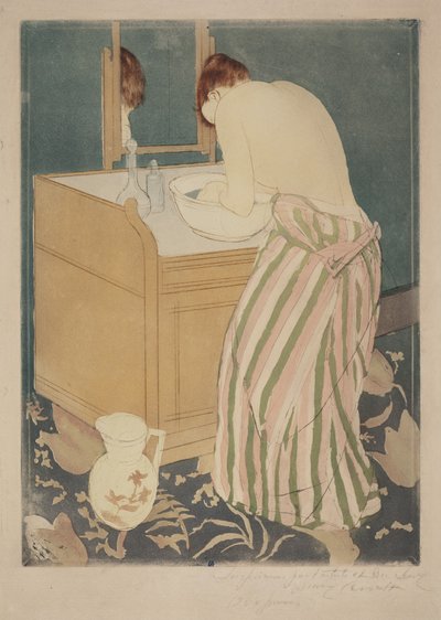 Koupající se žena od Mary Cassatt