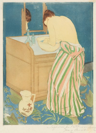 Koupající se žena od Mary Cassatt