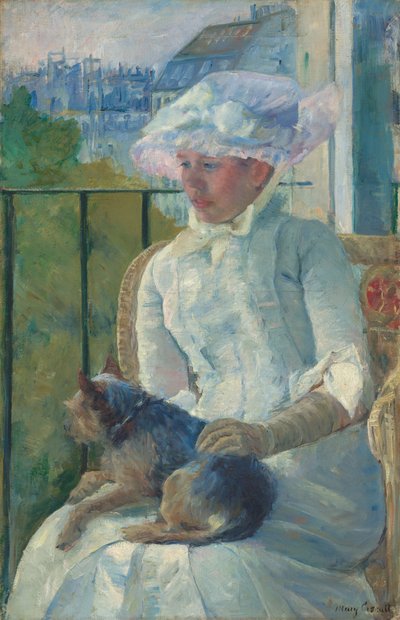 Mladá dívka u okna od Mary Cassatt