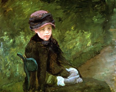 Mladá dáma v parku, c1880 od Mary Cassatt