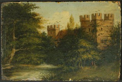 Yanwath Hall, kolem roku 1804 od Mary Dixon