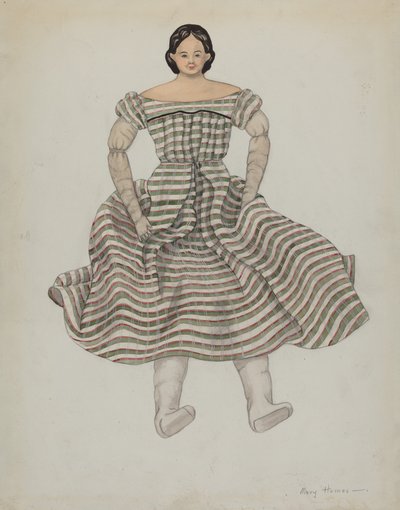Panenka a kostým, c. 1937. od Mary E Humes