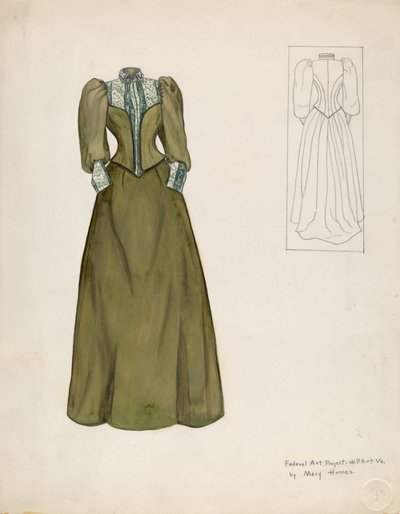 Šaty, c. 1937. od Mary E Humes