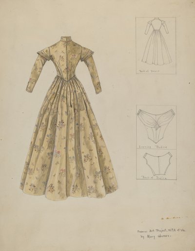 Šaty, c. 1937. od Mary E Humes