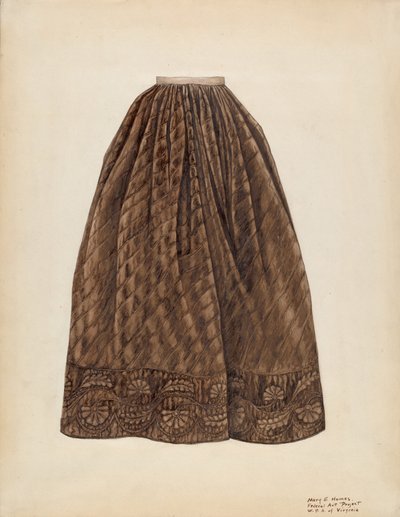 Spodnička, c. 1938. od Mary E Humes