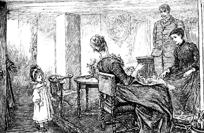 Holčička s tetou a strýcem, kteří ji odpoledne hlídají od Mary Ellen Edwards