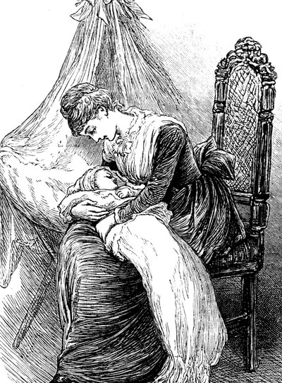 Mladá matka mazlí své dítě od Mary Ellen Edwards