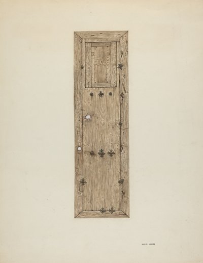 Měděné pokovené dveře z páru, c. 1939. od Mary Hansen