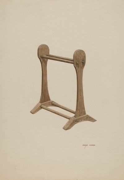 Sušící stojan, c. 1940. od Mary Hansen