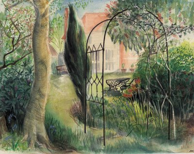Garden, Harrow, 2003 (akvarel) od Mary Kuper