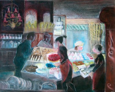 Maison Pechon, Queensway, 2005 (olej na palubě) od Mary Kuper