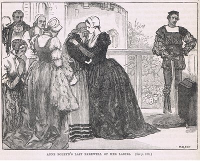 Poslední rozloučení Anny Boleynové se svými dámami od Mary L. Gow