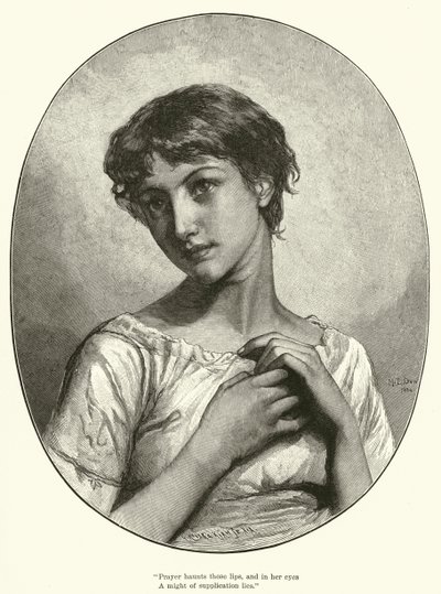 Modlitba (rytina) od Mary L. Gow