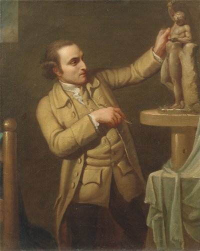 Joseph Nollekens (1737-1823) kolem 1770-71 (olej na plátně) od Mary Moser