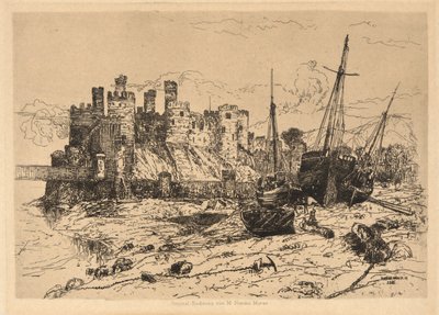 Hrad Conway, Wales od Mary Nimmo Moran