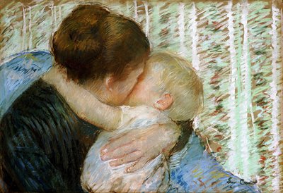 Objetí na dobrou noc od Mary Cassatt