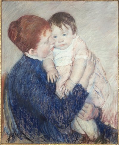 Agatha a její dítě od Mary Stevenson Cassatt
