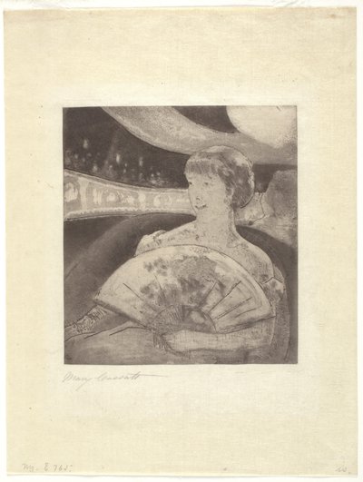 V Operním boxu od Mary Stevenson Cassatt