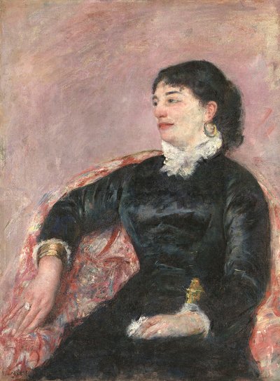 Portrét italské dámy (olej na plátně) od Mary Stevenson Cassatt