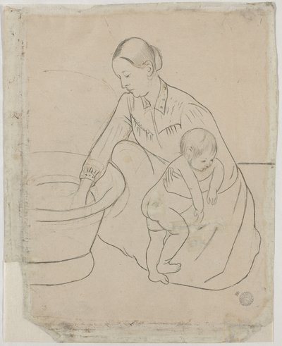 Koupel [verso] od Mary Stevenson Cassatt