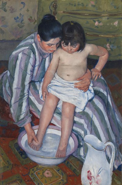 Dětská koupel od Mary Stevenson Cassatt