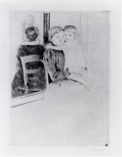Zrcadlo od Mary Stevenson Cassatt